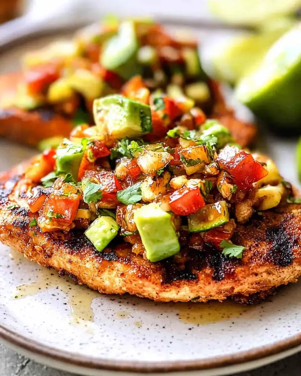 Fiesta Lime Chicken mit Avocado einfach zubereiten!