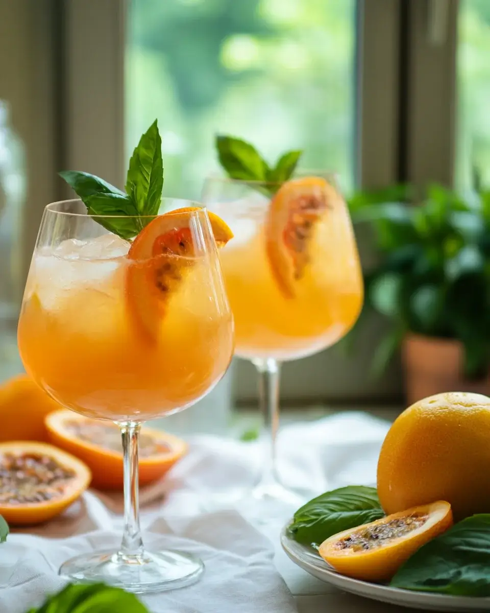 Passionsfrucht Spritz: Ein erfrischendes Sommergetränk!