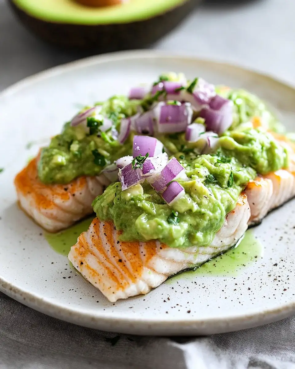 Baked Salmon with Avocado Mash: Ein einfaches Rezept!