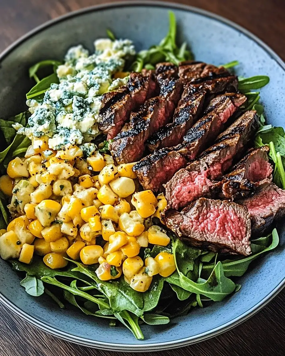 Grilled Balsamic Steak Salad mit Gorgonzola verzaubert!