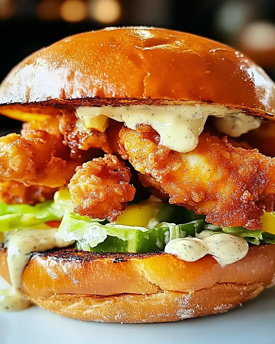 Crispy Lemon Pepper Chicken Sandwich: Genießen Sie den Knusper!
