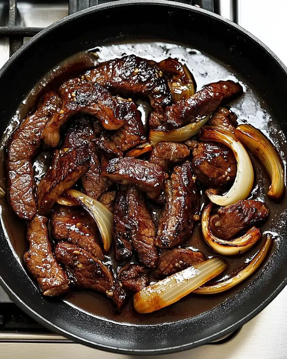 Ginger Beef and Onion Stir Fry: Schnelles Rezept für Genuss!