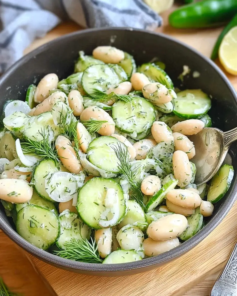 Erfrischender Weißbohnen-Gurken-Dill-Salat: So gelingt’s!