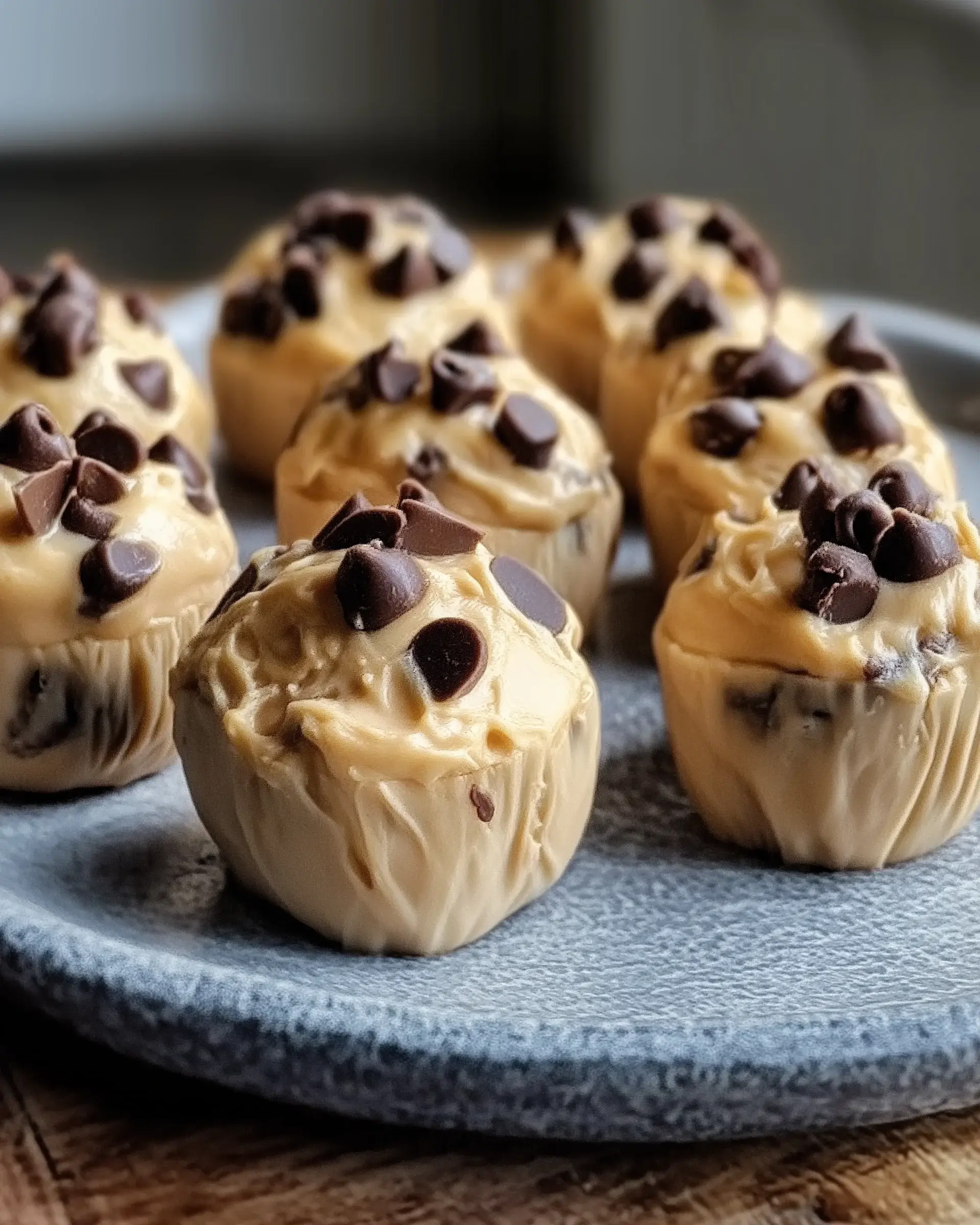 Frozen Greek Yogurt Peanut Butter Bites mit Schokolade genießen!