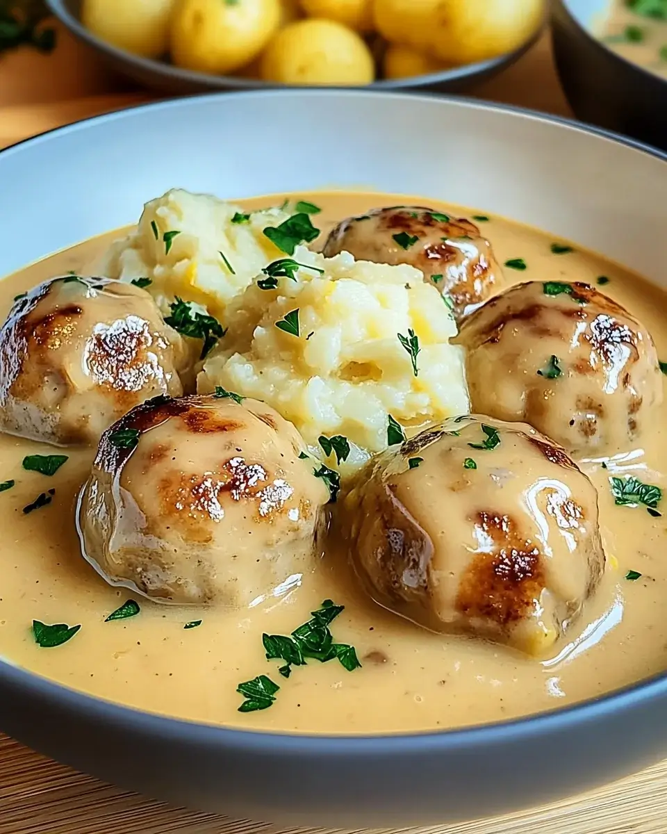 Hackbällchen in cremiger Sauce: Ein köstliches Rezept!
