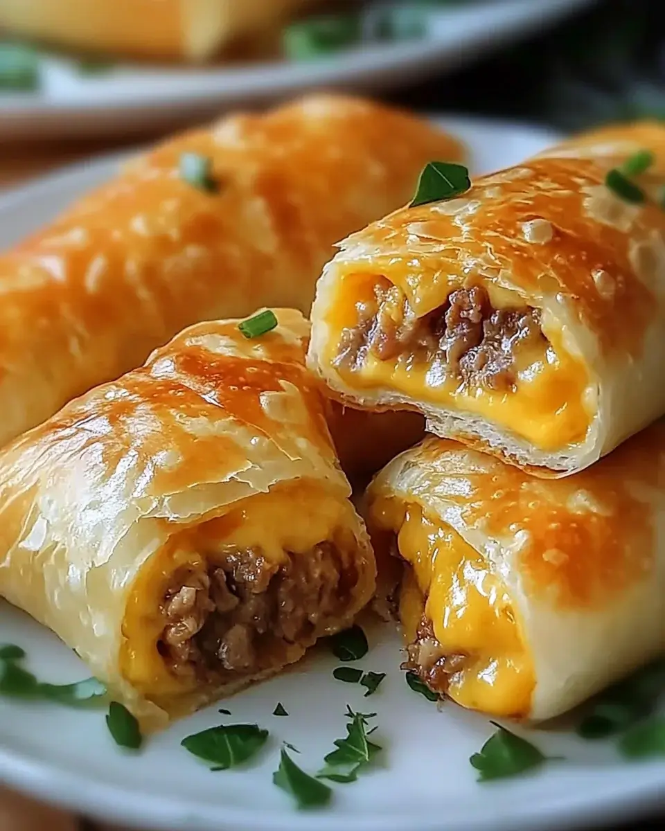 Käseburger-Frühlingsrollen: Ein unwiderstehliches Rezept!