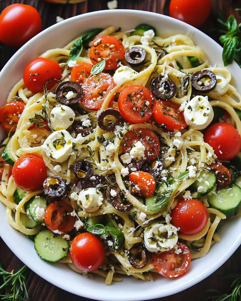 Mediterraner Nudelsalat: Ein einfaches Rezept genießen!