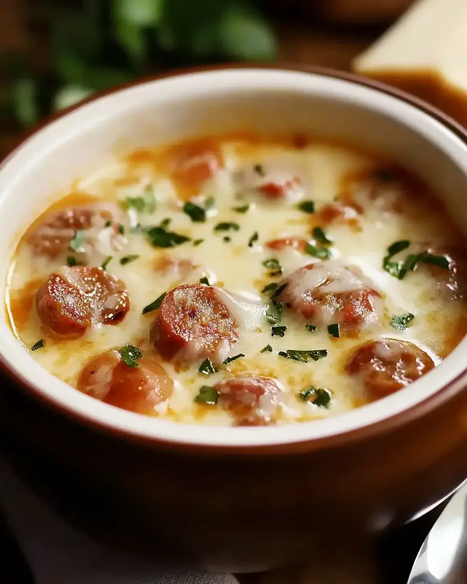 Cremige Parmesan-Wurst-Suppe: Ein Genuss für alle!