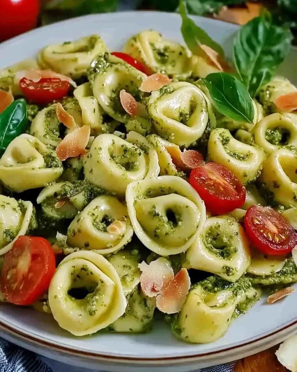 Italienischer Tortellini Salat mit Pesto: Lecker und frisch!