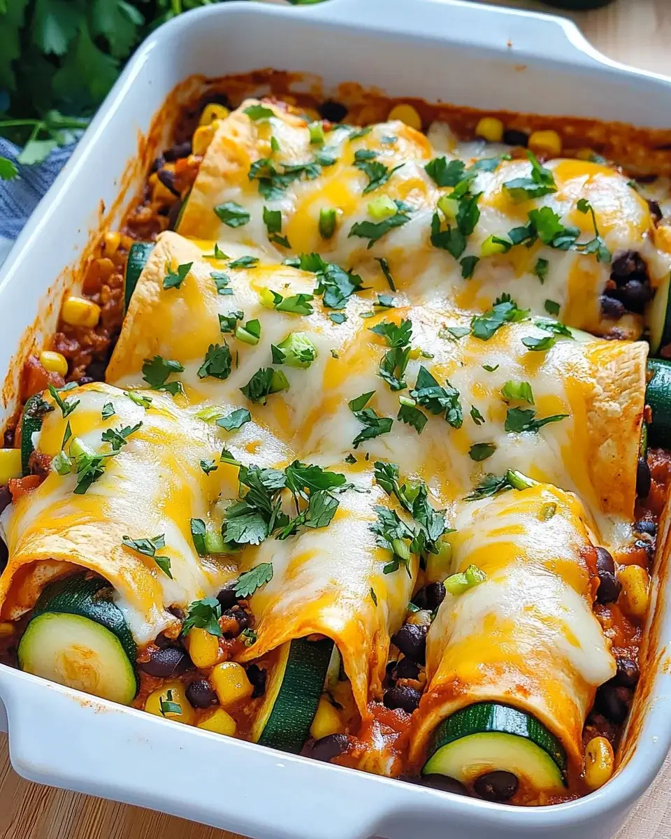 Zucchini-Enchilada-Rollen: Ein köstliches Rezept entdecken!