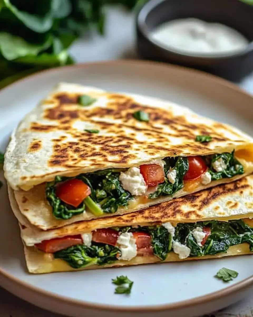Spinat-Feta-Quesadillas: Entdecken Sie dieses Rezept!