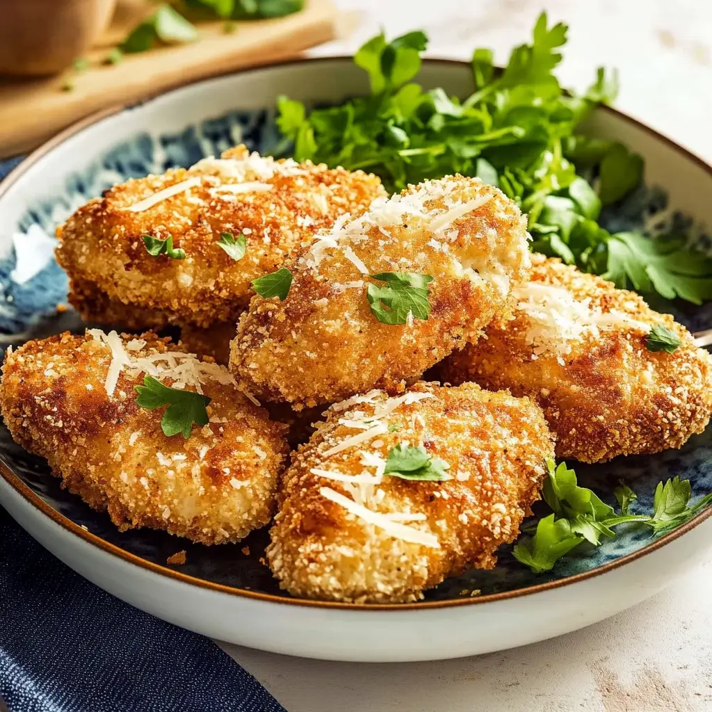 Parmesan-Käse-Hühnchen aus der Heißluftfritteuse – ein Genuss!