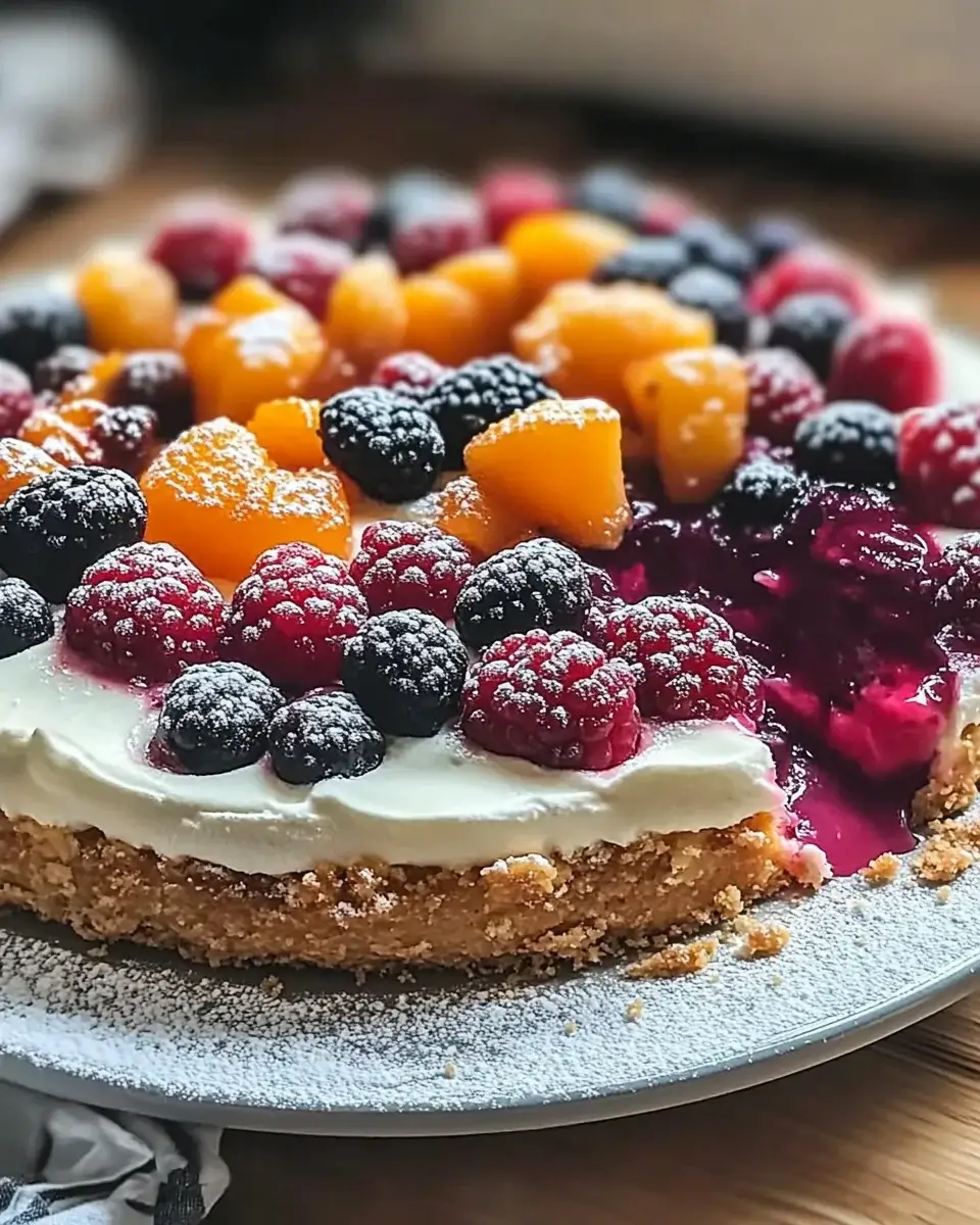 Sommerbeeren-Pfirsich-Käsekuchen: Ein Genuss für jede Feier!