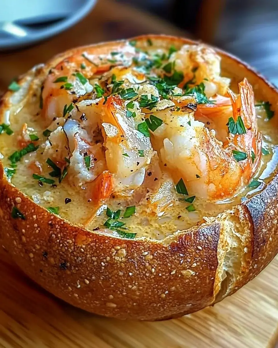 Stuffed Seafood Soup Bread Bowl: Ein neues Rezept entdecken!