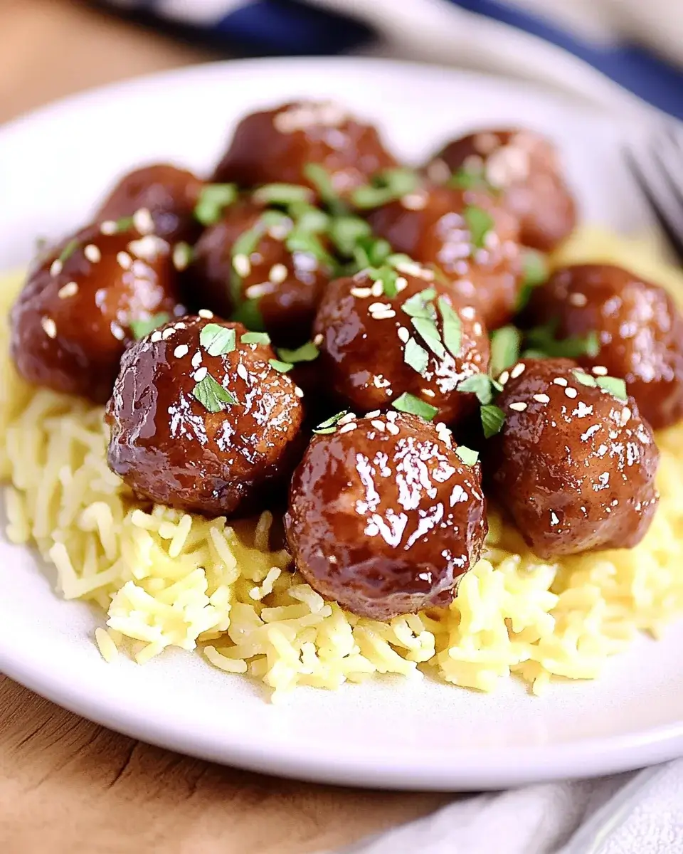 Honey Garlic Meatball Rice Bake: Einfach & lecker!