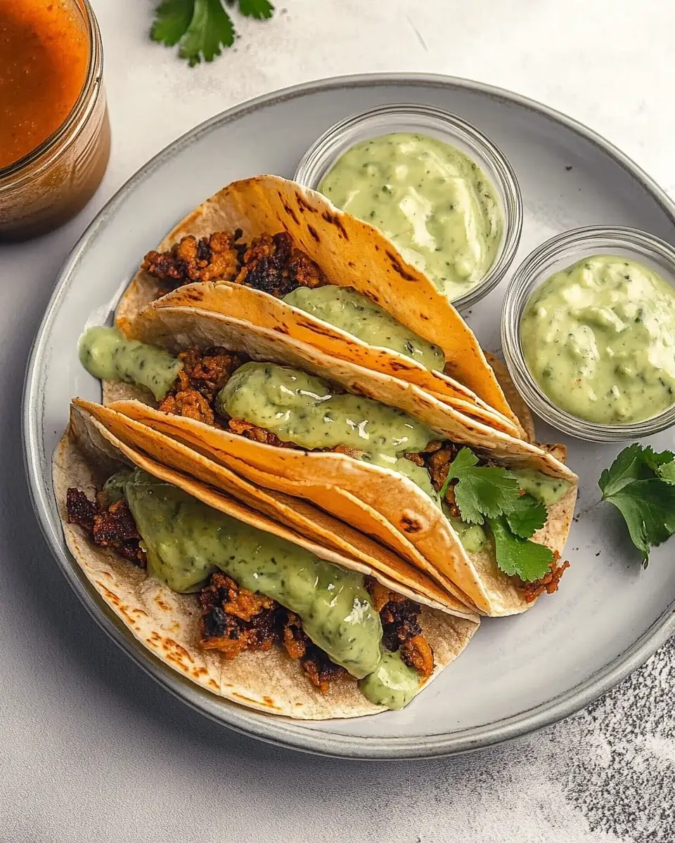 Ground Turkey Tacos mit Avocadosauce: Einfach und lecker!