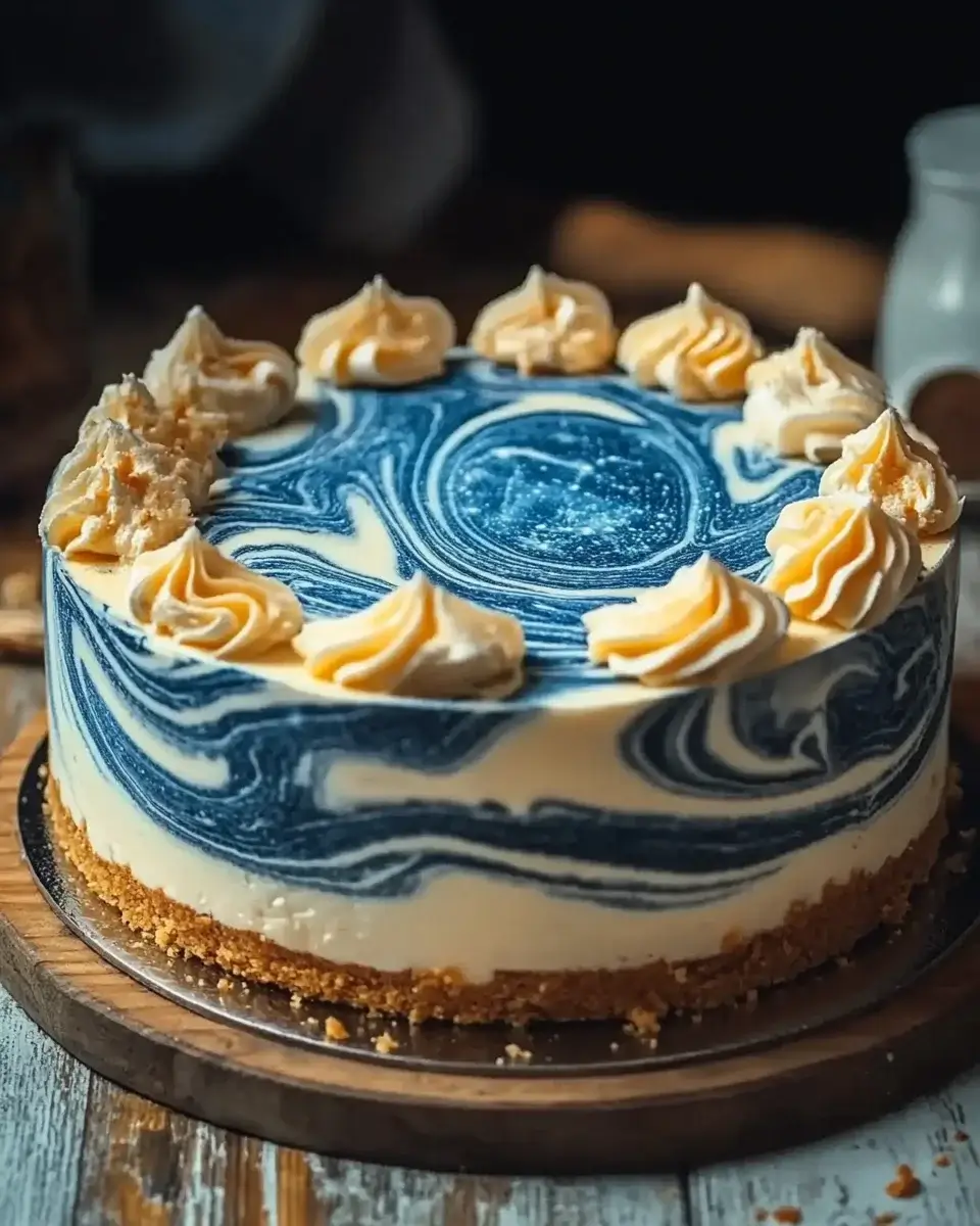 Butterbeer Galaxy Swirl Cheesecake: Himmlisch lecker!