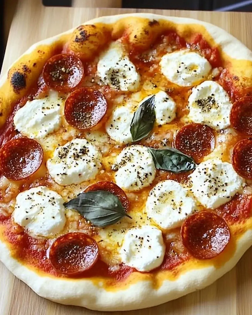 Hot Honey Pepperoni Ricotta Pizza - Ein Genussmoment!