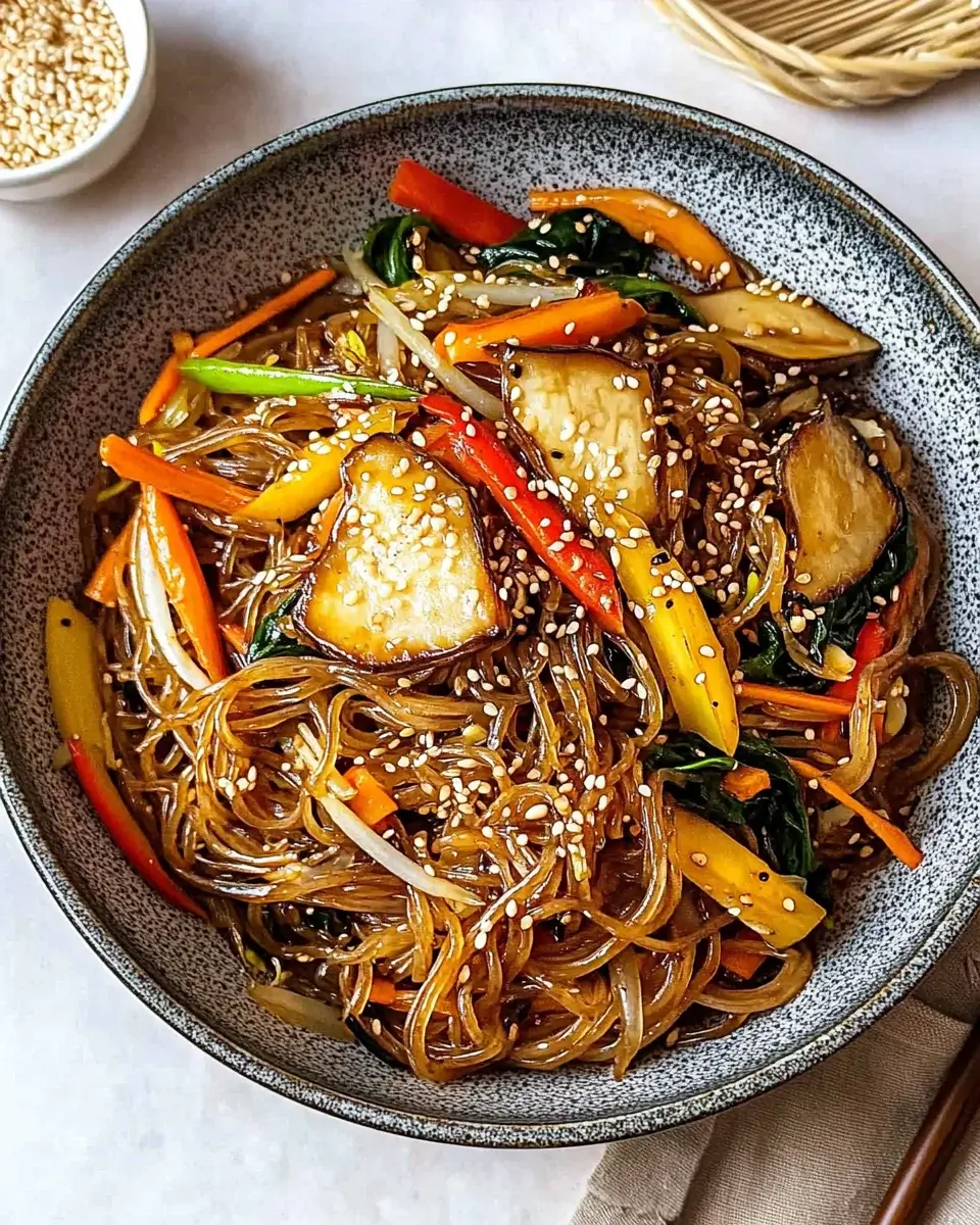 Japchae: Entdecken Sie das köstliche Rezept für Glasnudeln!
