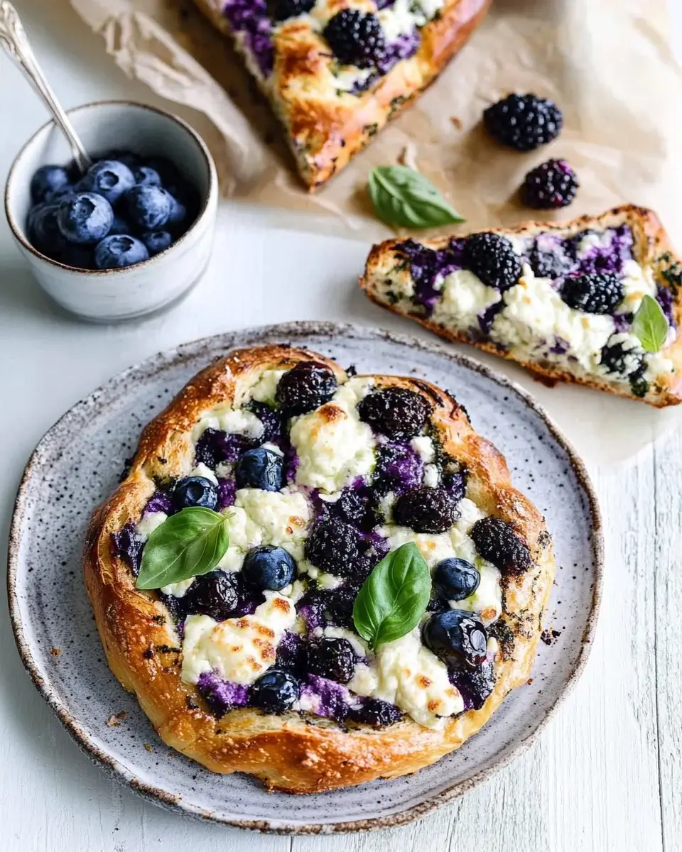 Blueberry Flatbread with Goat Cheese: Ein Genuss für alle Sinne!