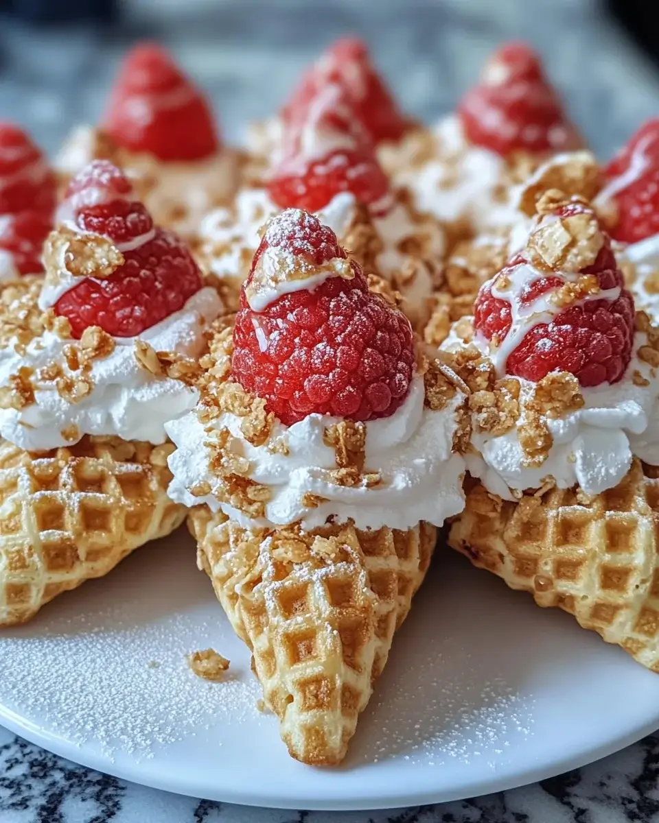 Erdbeer-Crunch-Cheesecake-Waffeln: Ein himmlisches Rezept!