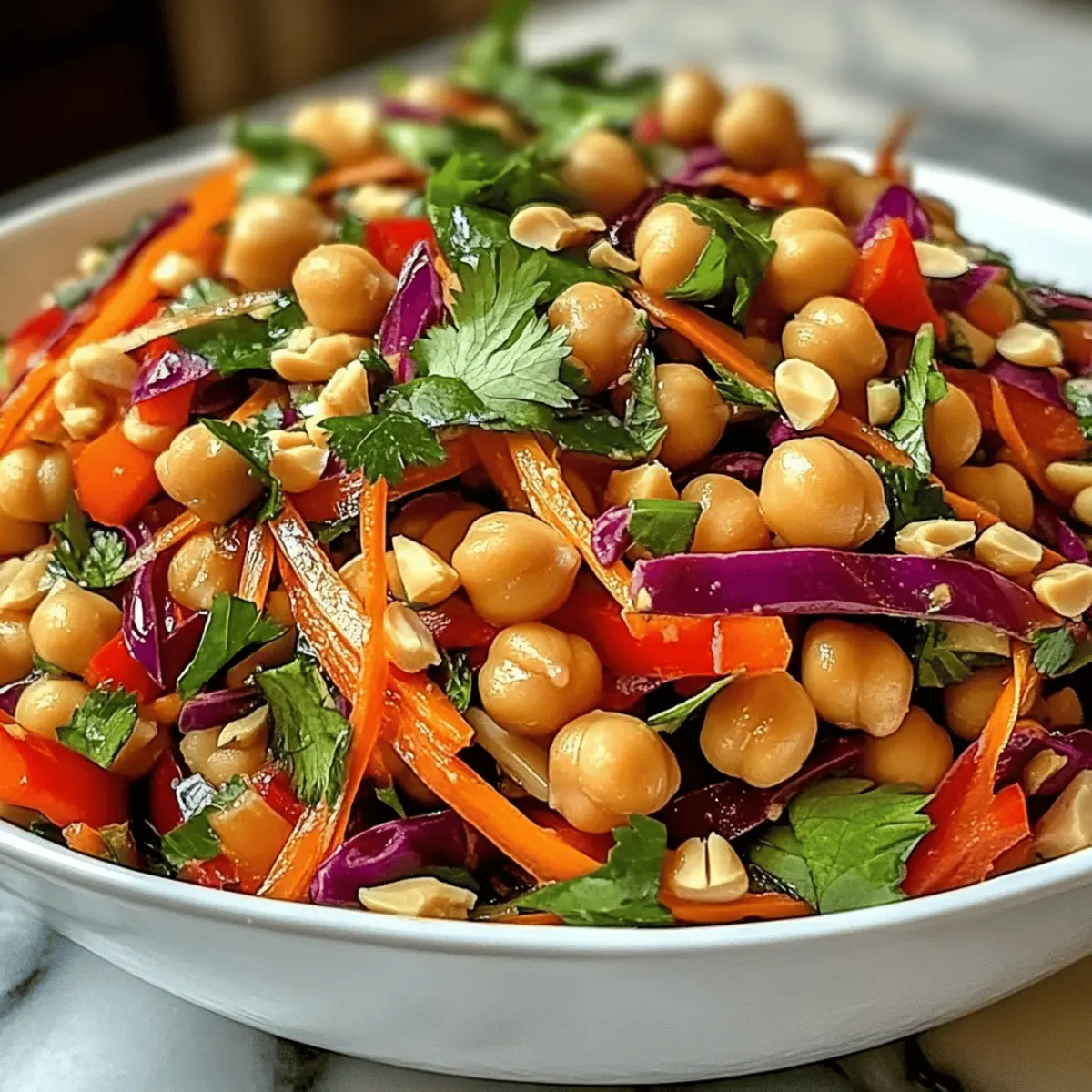Knauspriger Thai Kichererbsensalat für Vitamin-Power