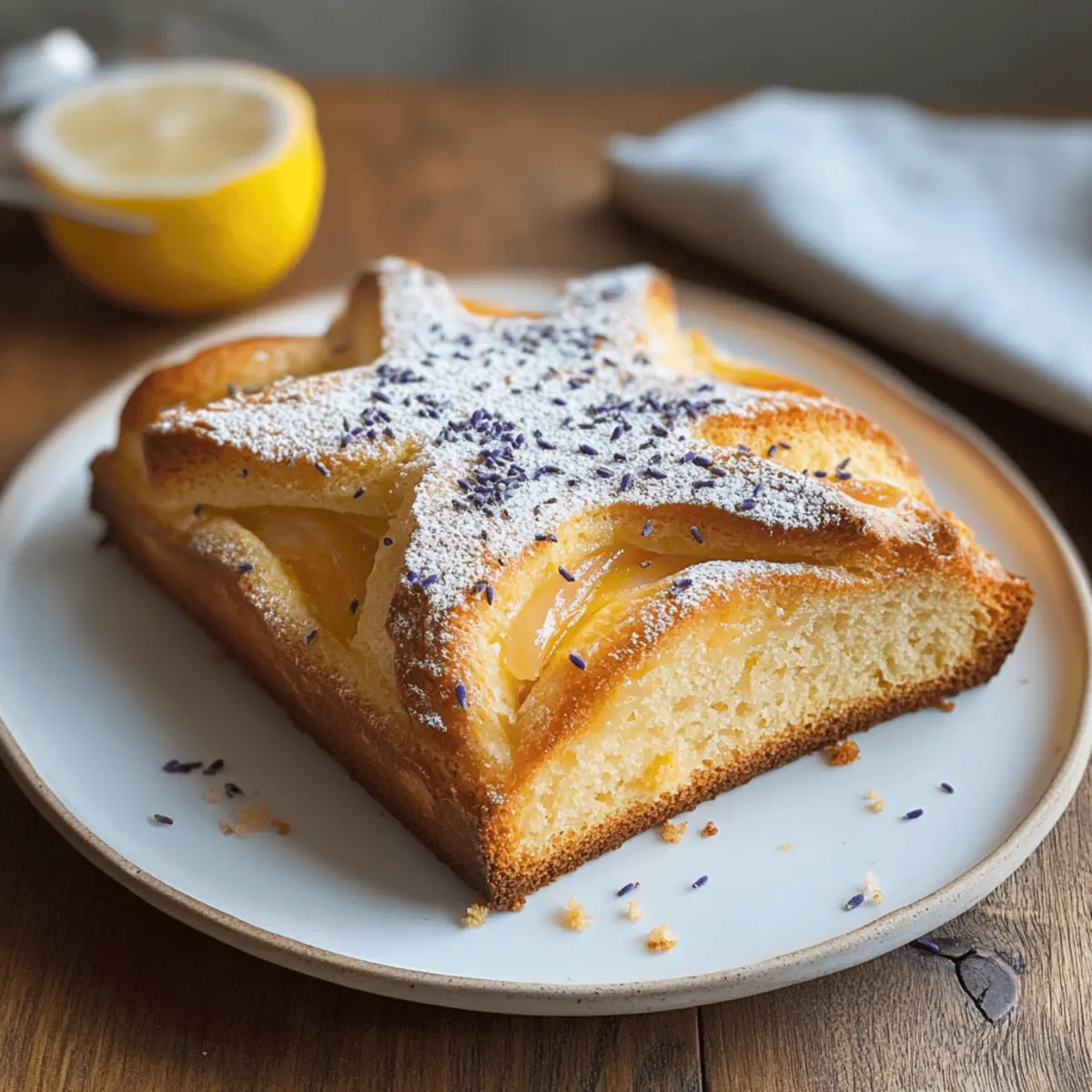 Stern Zitronen Lavendel Brot