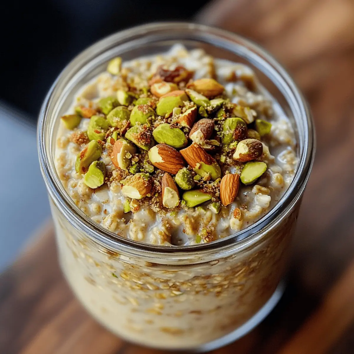 Baklava Overnight Oats für ein gesundes Frühstück
