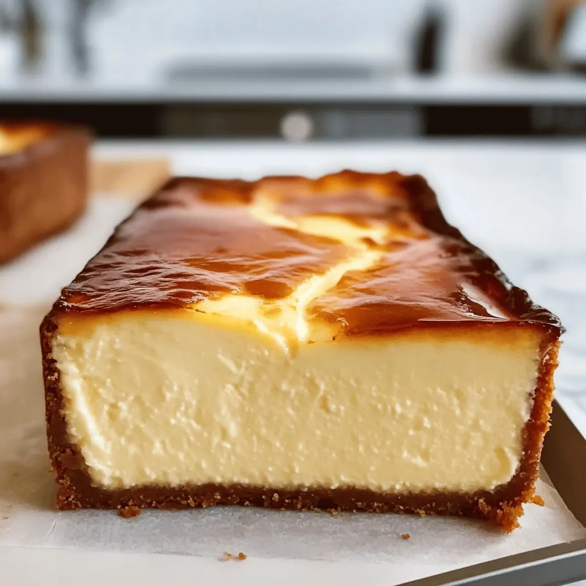 Schneller Basque Cheesecake aus der Kastenform