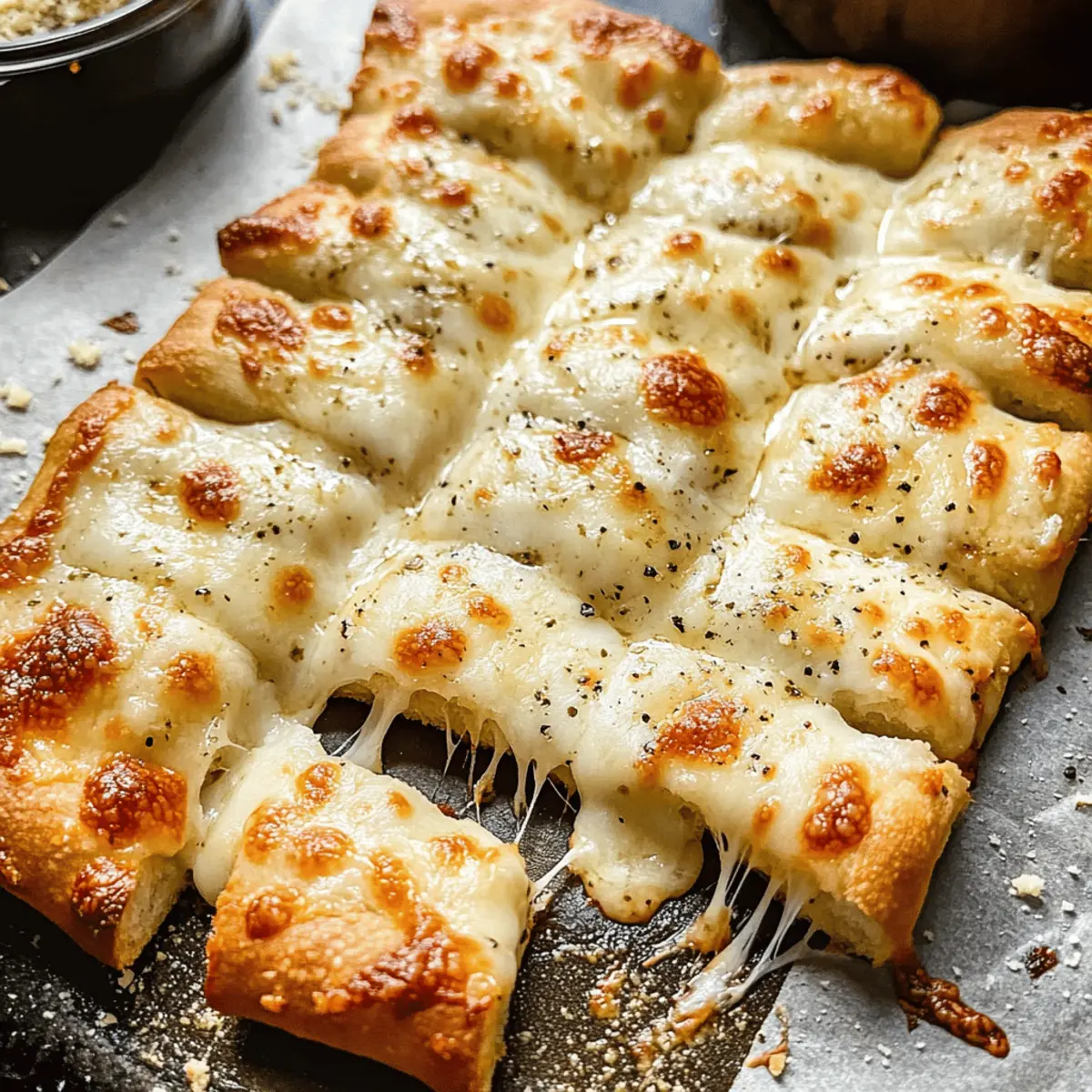 Käse Knoblauch Brotsticks für einen perfekten Ausgang