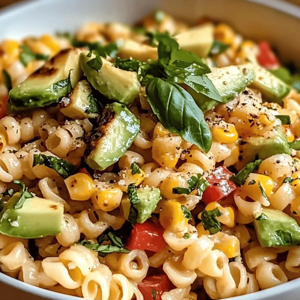 Gesunder Street Corn Nudelsalat für jede Gelegenheit