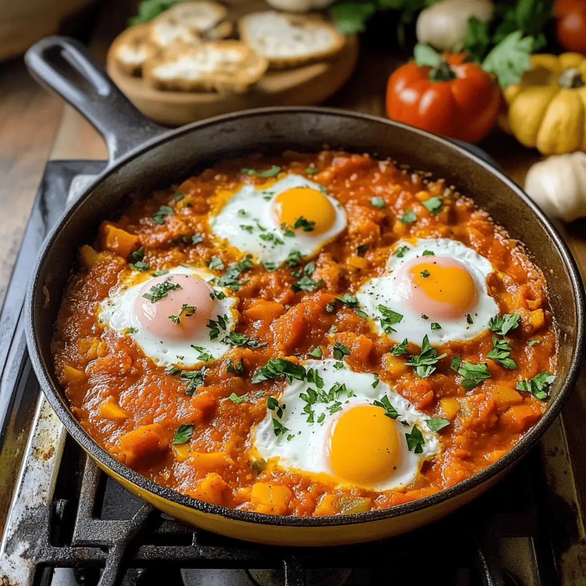 Pumpkin Shakshuka für dein perfektes Herbstfrühstück