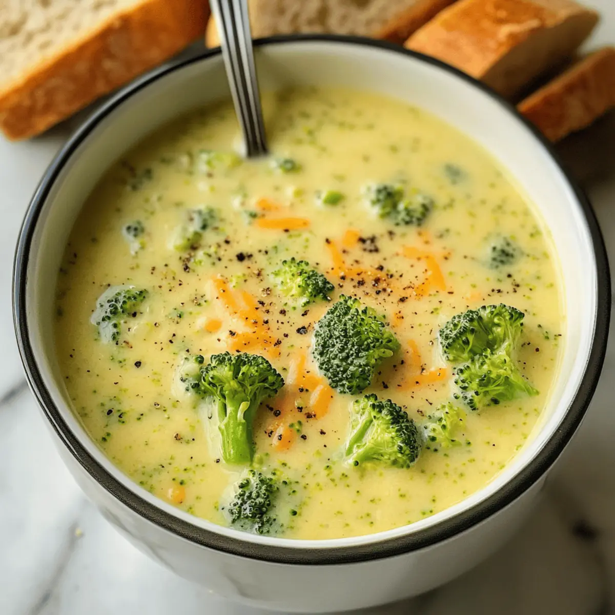 High Protein Brokkoli Cheddar Suppe cremig und gesund