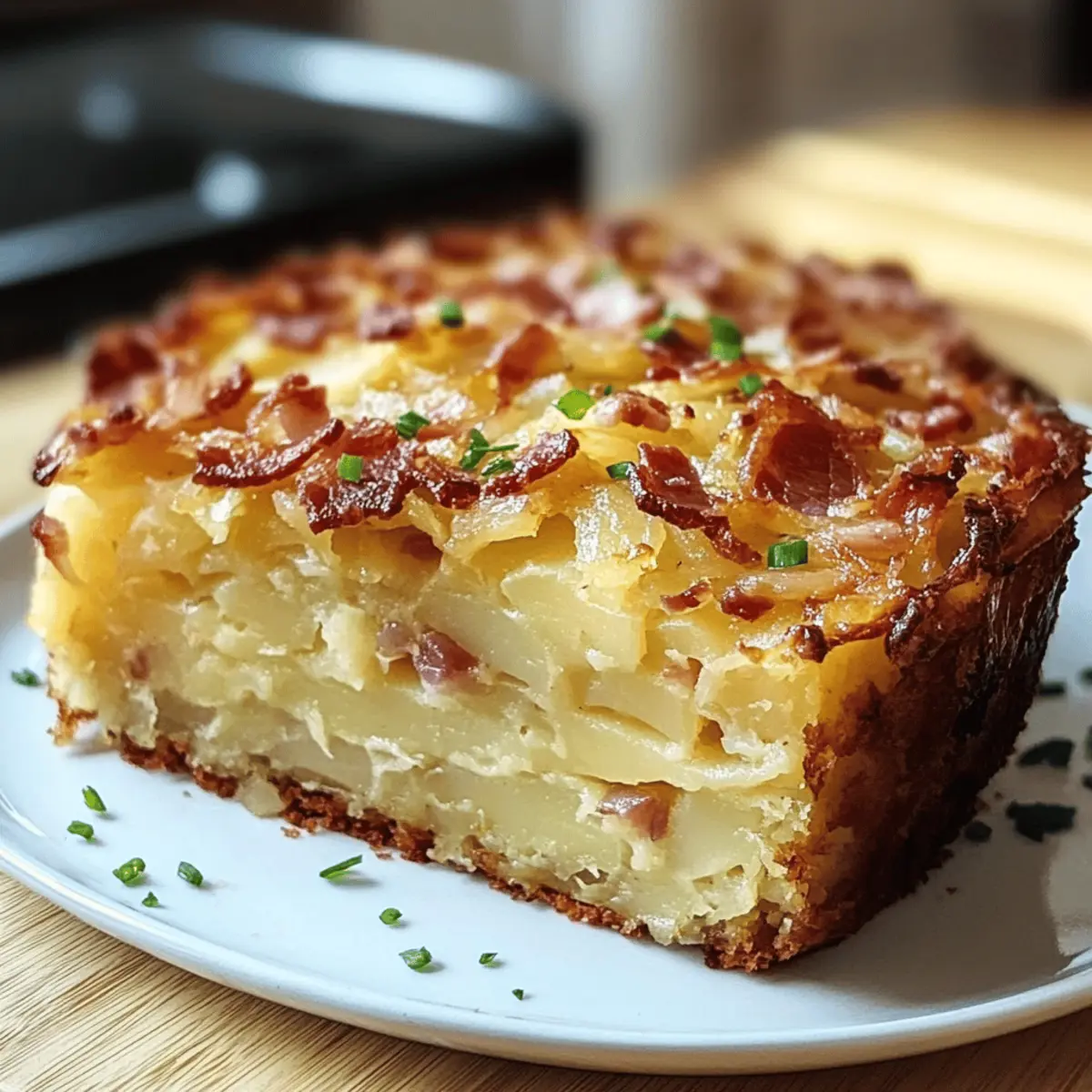 traditioneller deutscher Kartoffelkuchen Potthucke