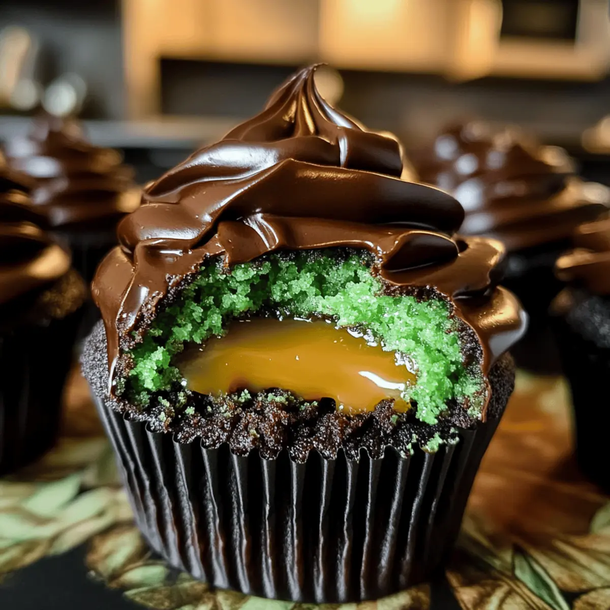 Slytherin Butterbeer Cupcakes für Magie zu Hause