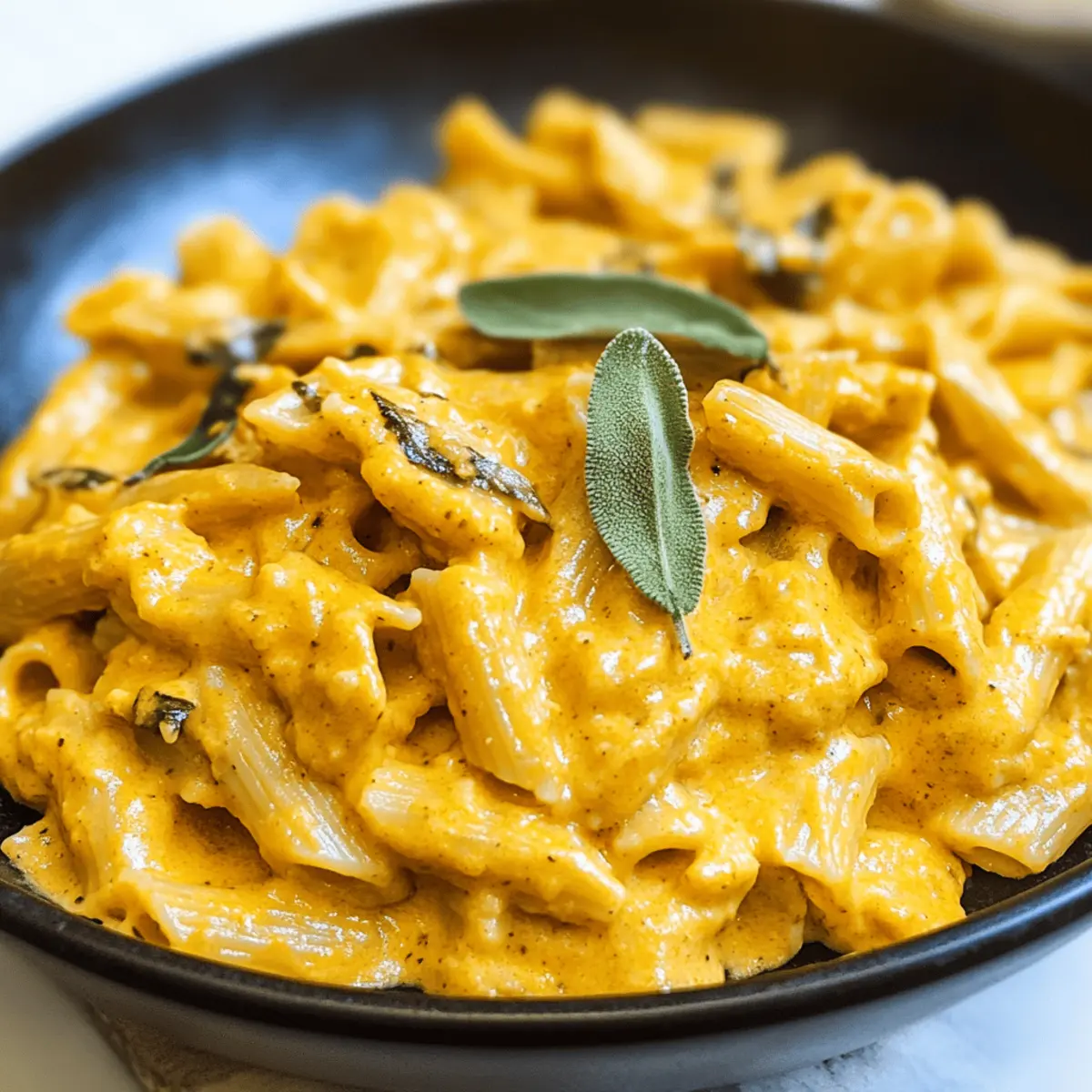 Cremige Kürbissauce für Pasta ohne Milch