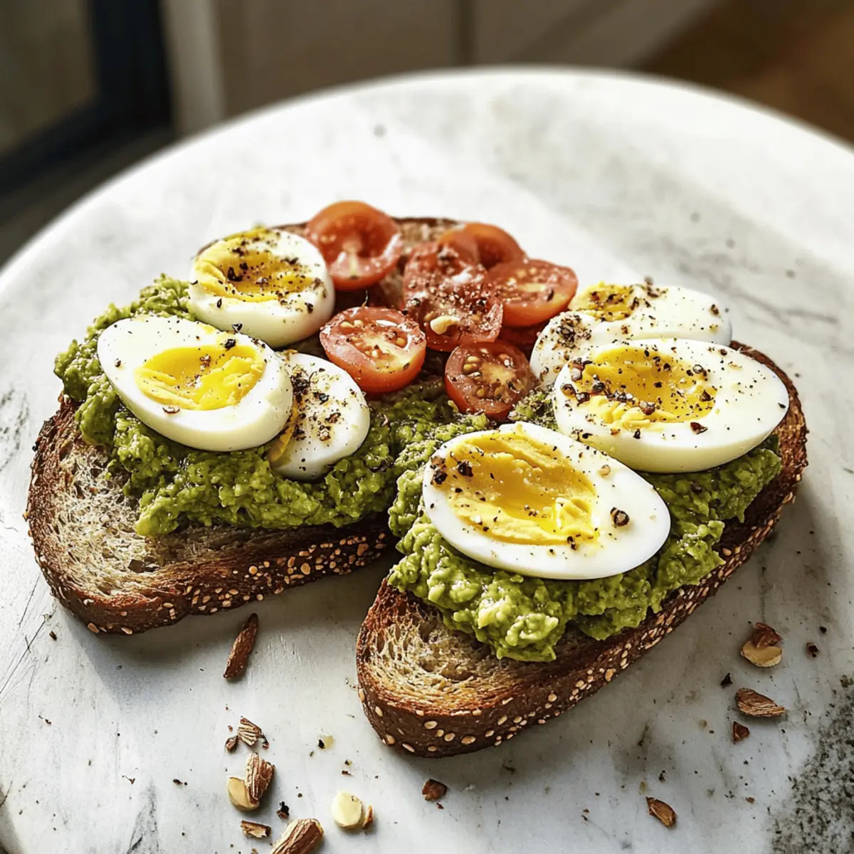 Der Ausgang: Avocado Pesto Toast für Genießer