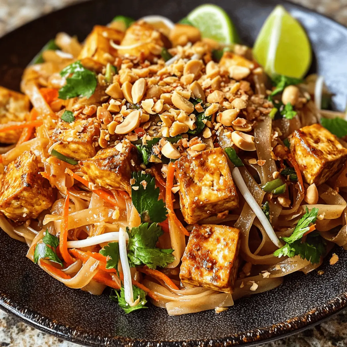 Der Ausgang: Veganes Tofu Pad Thai für Genießer