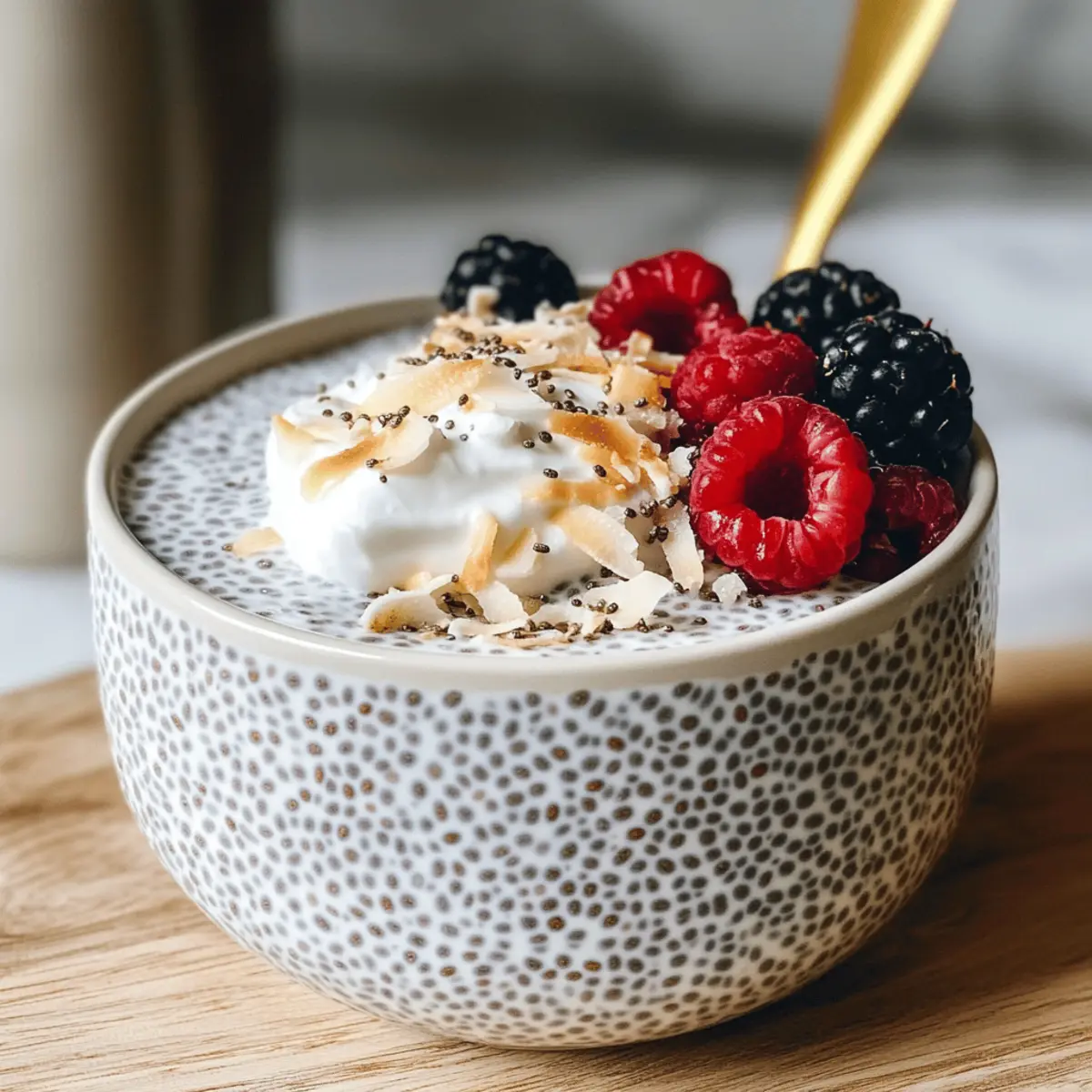 Einfaches Kokos-Chia-Pudding Rezept