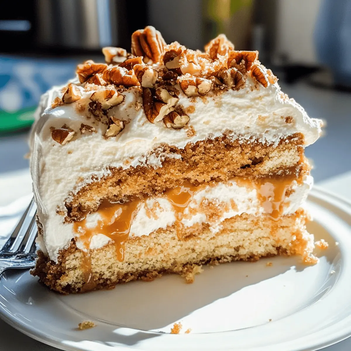 Butter Pecan Dulce De Leche Poke Cake Rezept