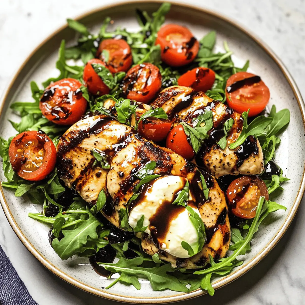 Grillgenuss: Grilled Chicken Caprese Salad