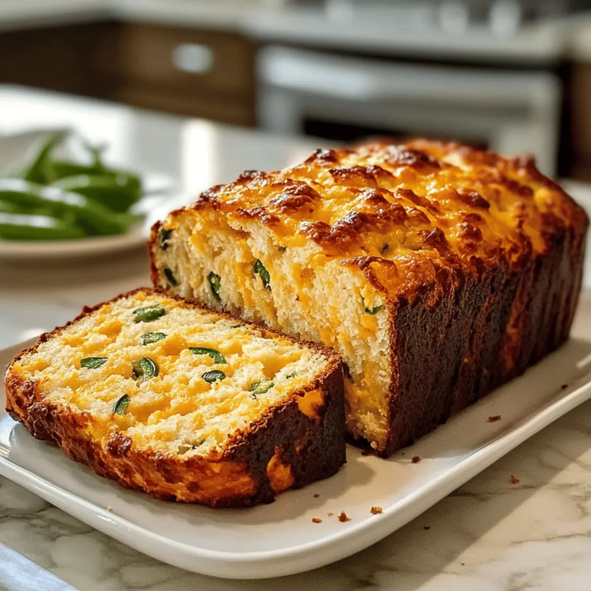 Keto Cheddar Jalapeño Brot für jeden Tag