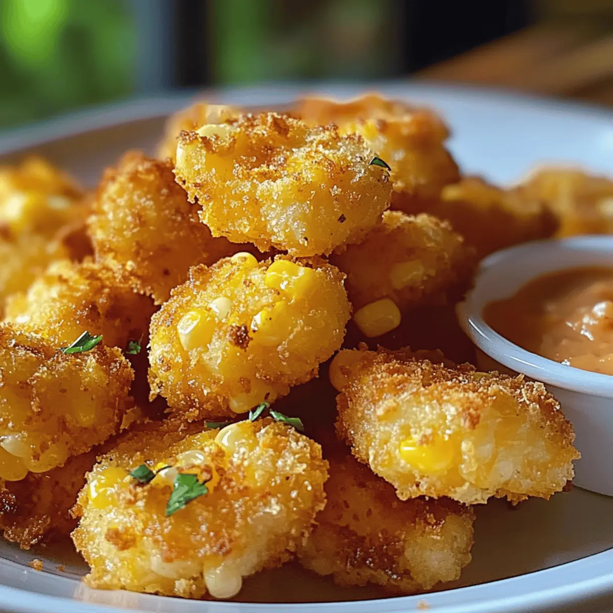 Crispige Maisnuggets für Zwischendurch