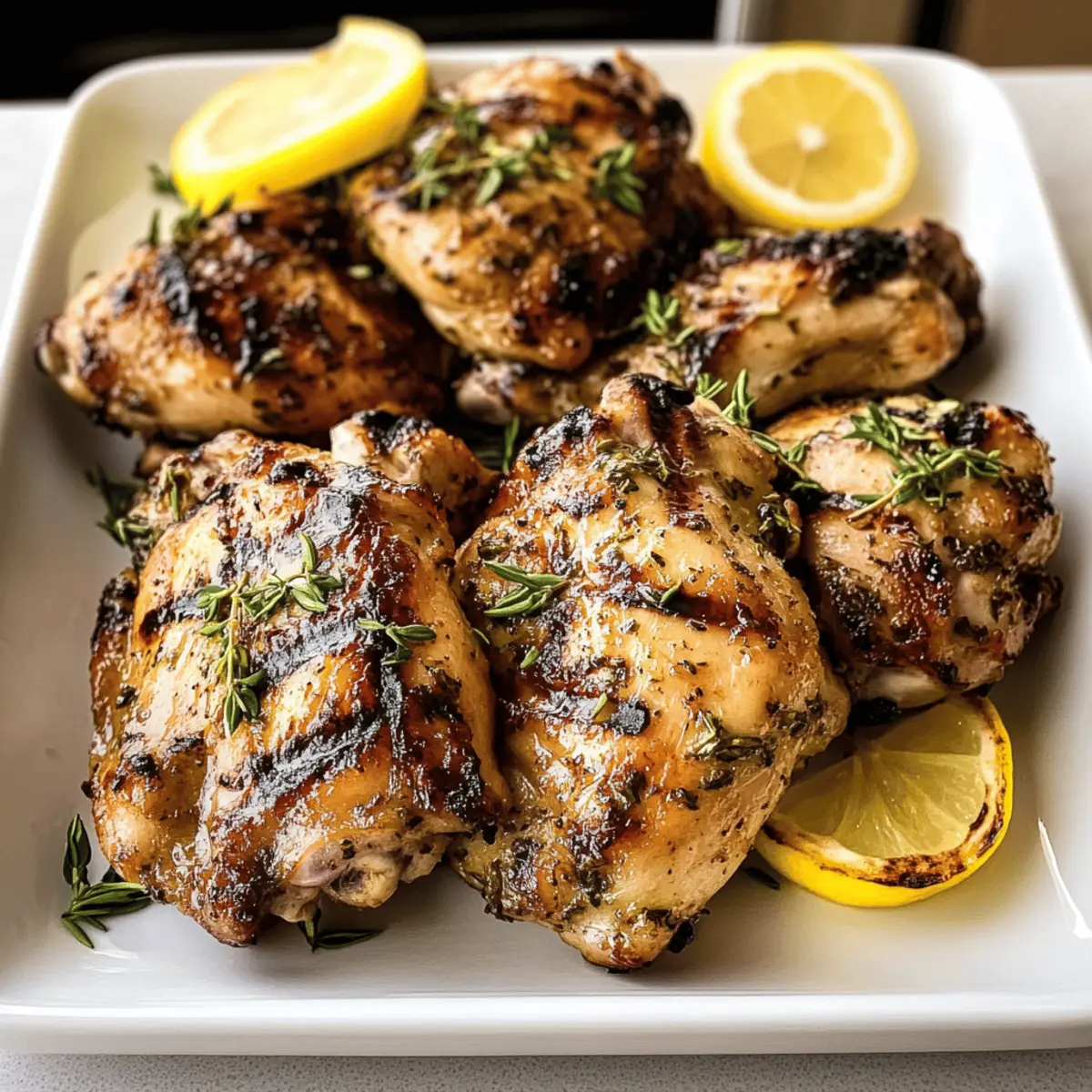 Einfaches gegrilltes Zitronen-Kräuter-Hühnchen