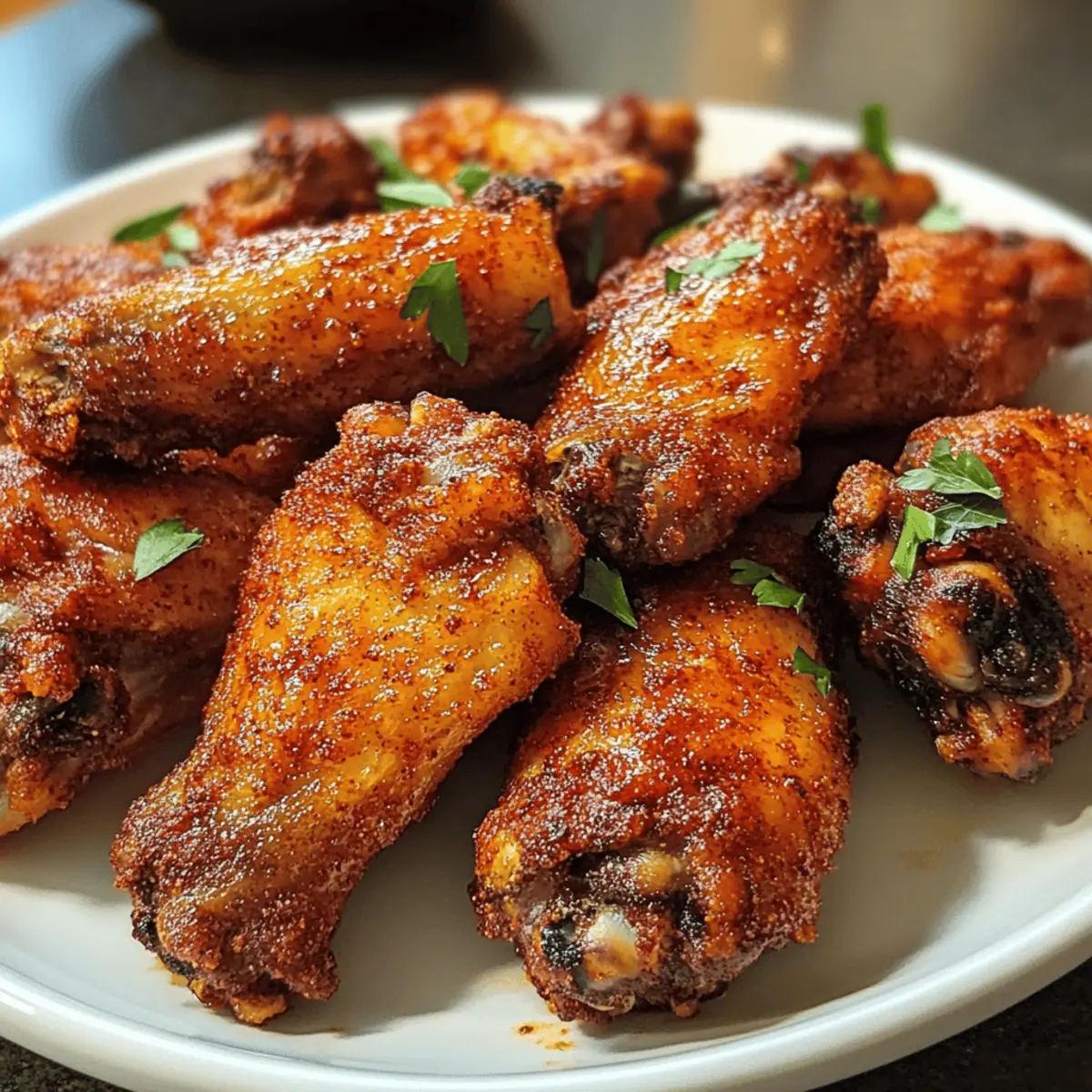 Crispy Dry Rub Chicken Wings schnell und einfach