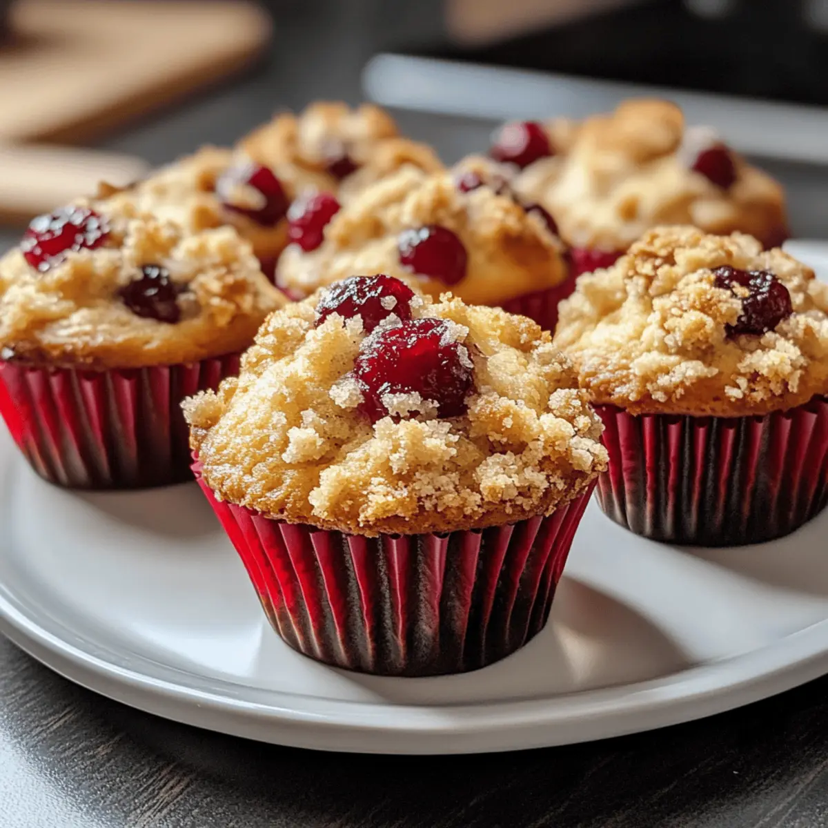 Köstliche Kirsch-Cobbler-Muffins für jeden Tag