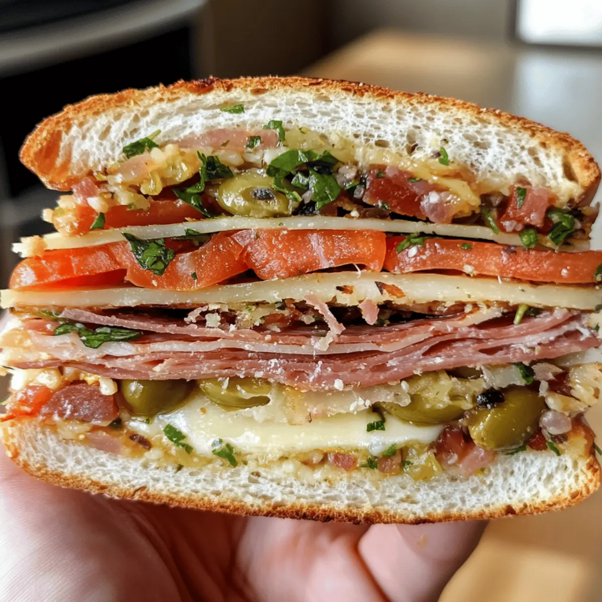 Der Ausgang: Klassischer Muffuletta Sandwich Genuss
