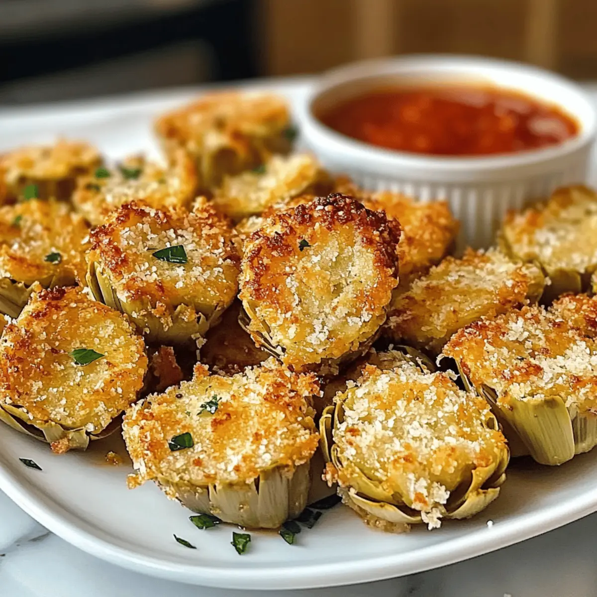 Crispy Parmesan Artischockenherzen