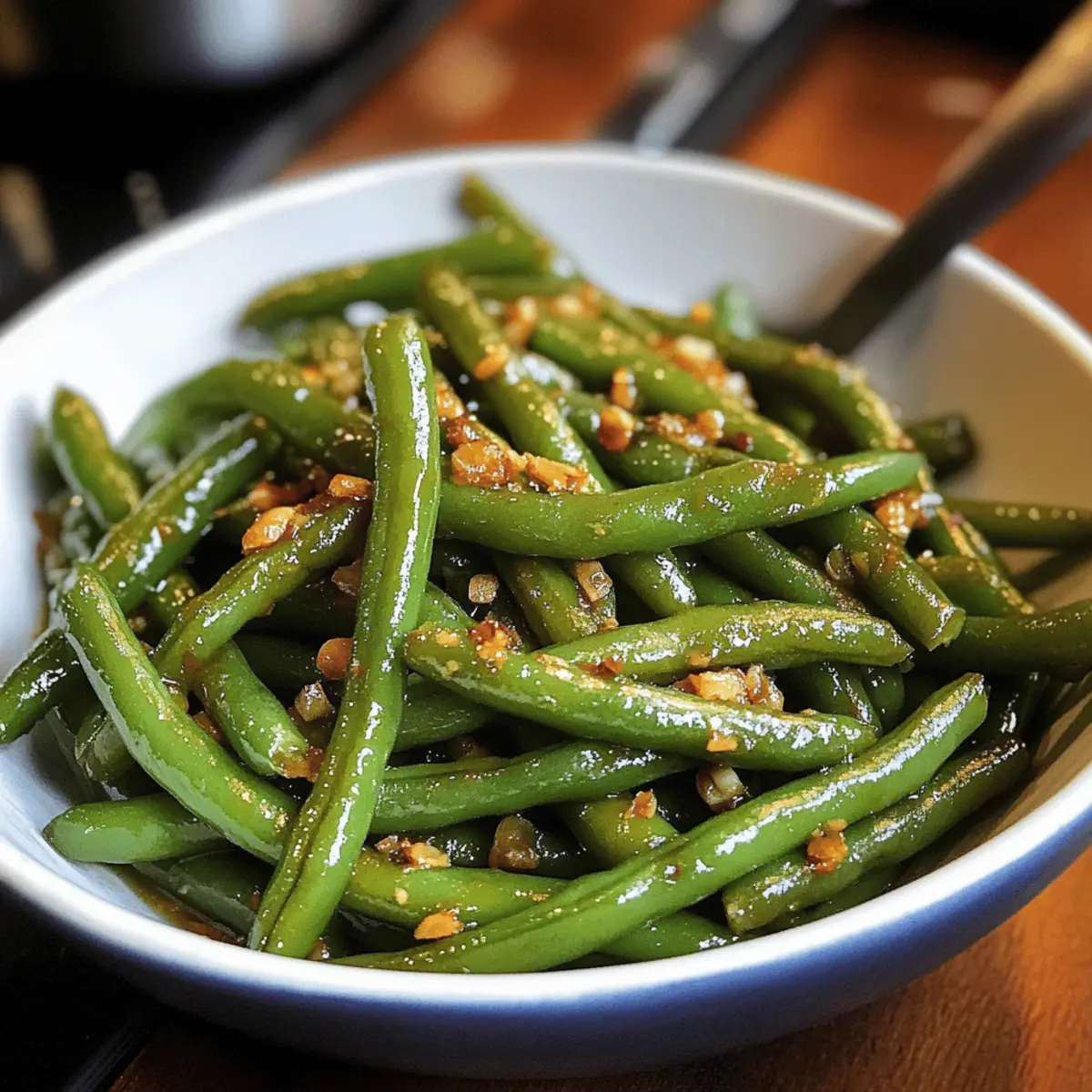 Chinesische grüne Bohnen mit Knoblauchsauce schnell