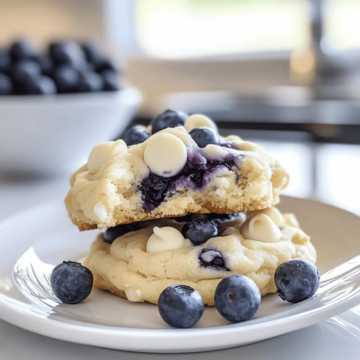 Blaubeer-Käsekuchen Kekse für einen perfekten Ausgang
